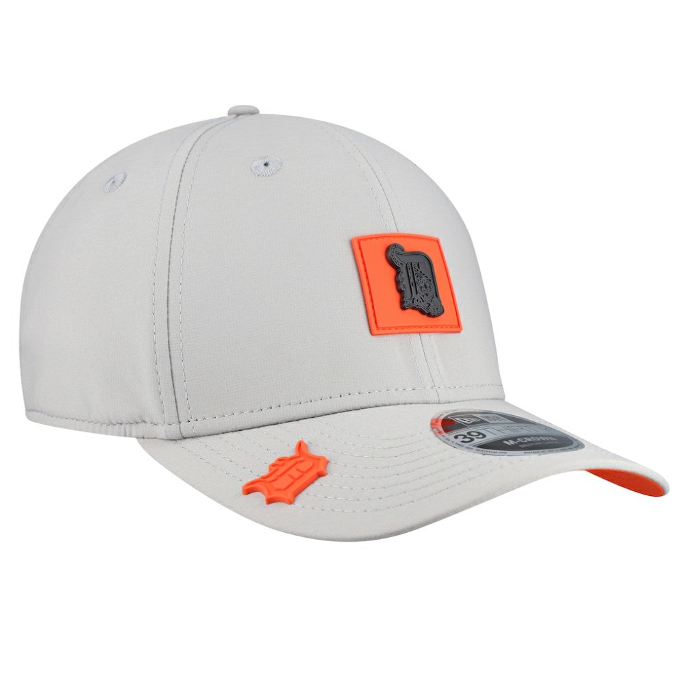 Gray Detroit Tigers New Era 2026 Clubhouse Alternate 39THIRTY Flex Hat
