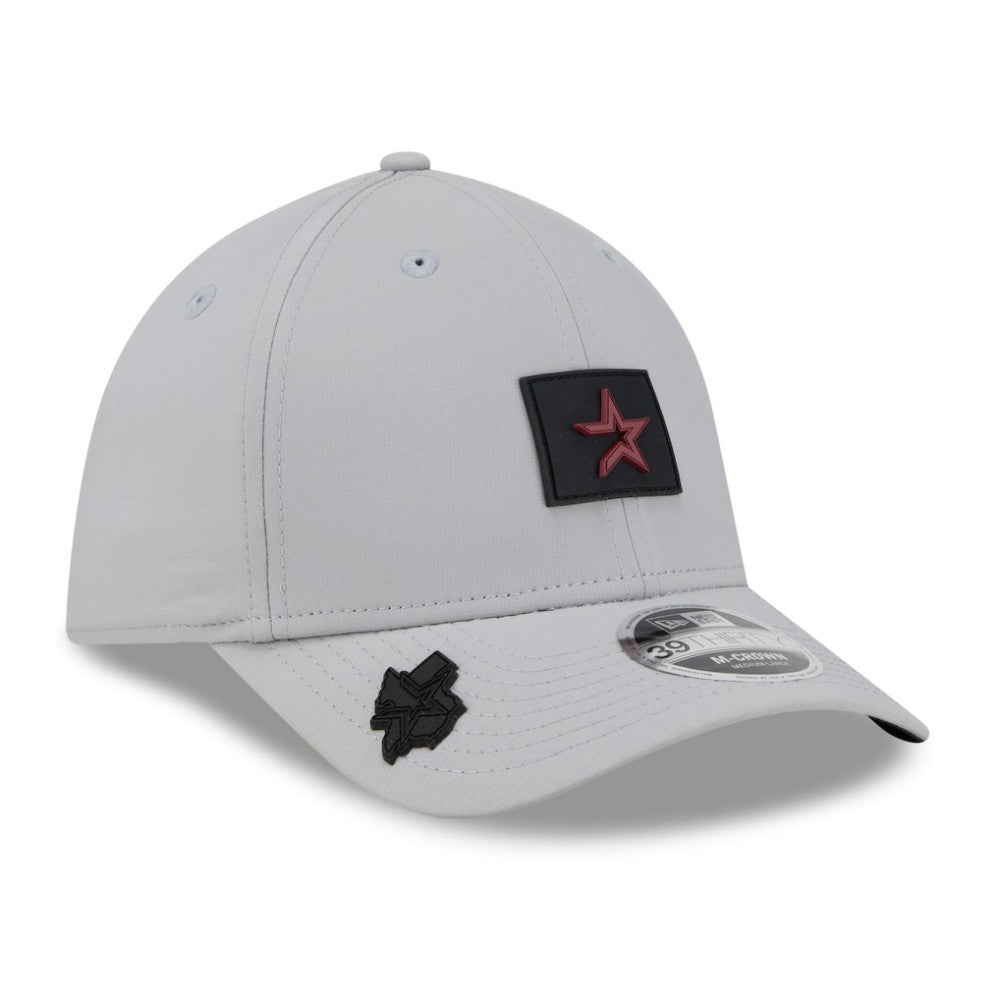 Gray Houston Astros New Era 2026 Clubhouse Alternate 39THIRTY Flex Hat