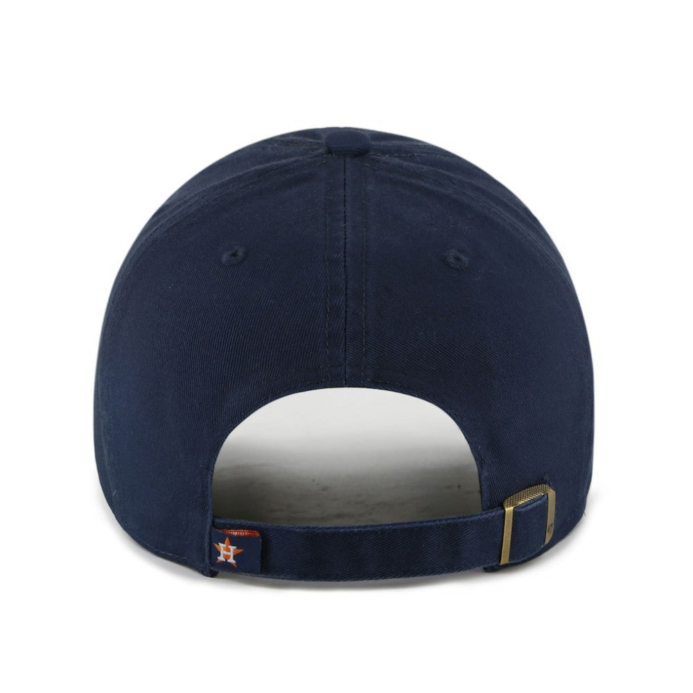 Navy/Orange Houston Astros '47 Team Logo Clean Up Adjustable Hat