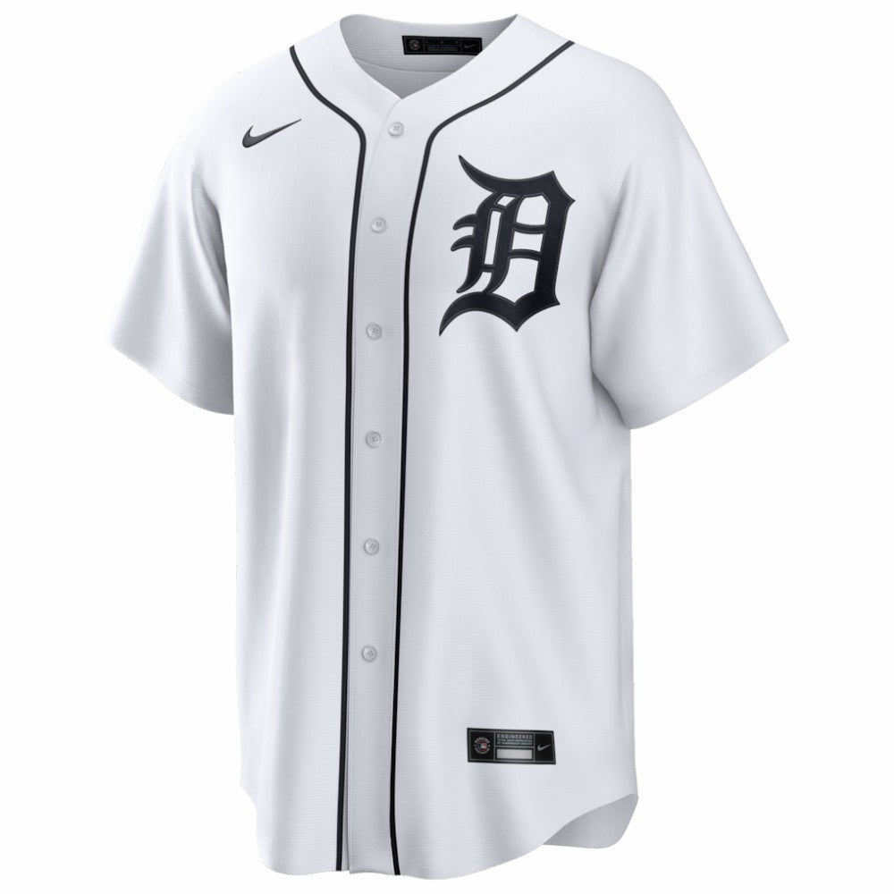 White Detroit Tigers Nike Home Replica Jersey