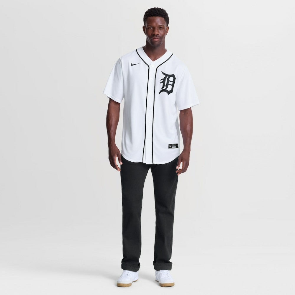 White Detroit Tigers Nike Home Replica Jersey
