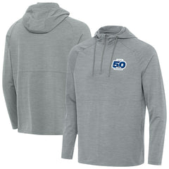 Antigua 50th Season Spikes Raglan Quarter-Zip Hoodie - Seattle Seahawks Hoodies