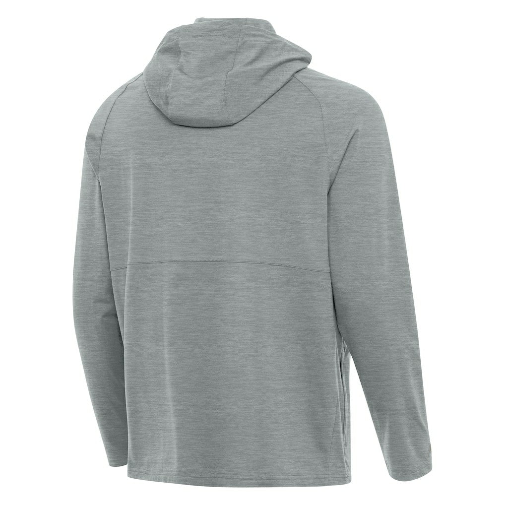 Antigua 50th Season Spikes Raglan Quarter-Zip Hoodie - Seattle Seahawks Hoodies