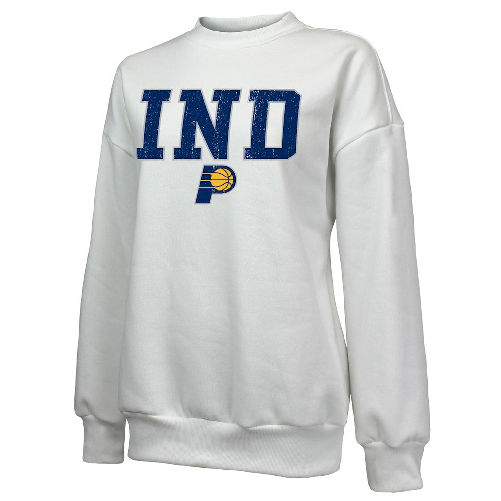 Indiana Pacers Majestic Threads Women's Classic Tri-Blend Pullover Sweatshirt