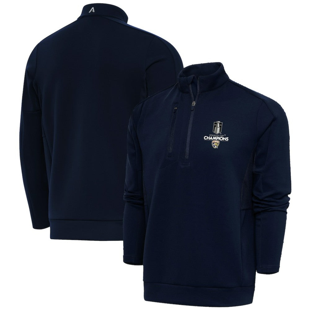 NHL Florida Panthers Fanatics 2025 Stanley Cup Champions Genesis Quarter-Zip Pullover