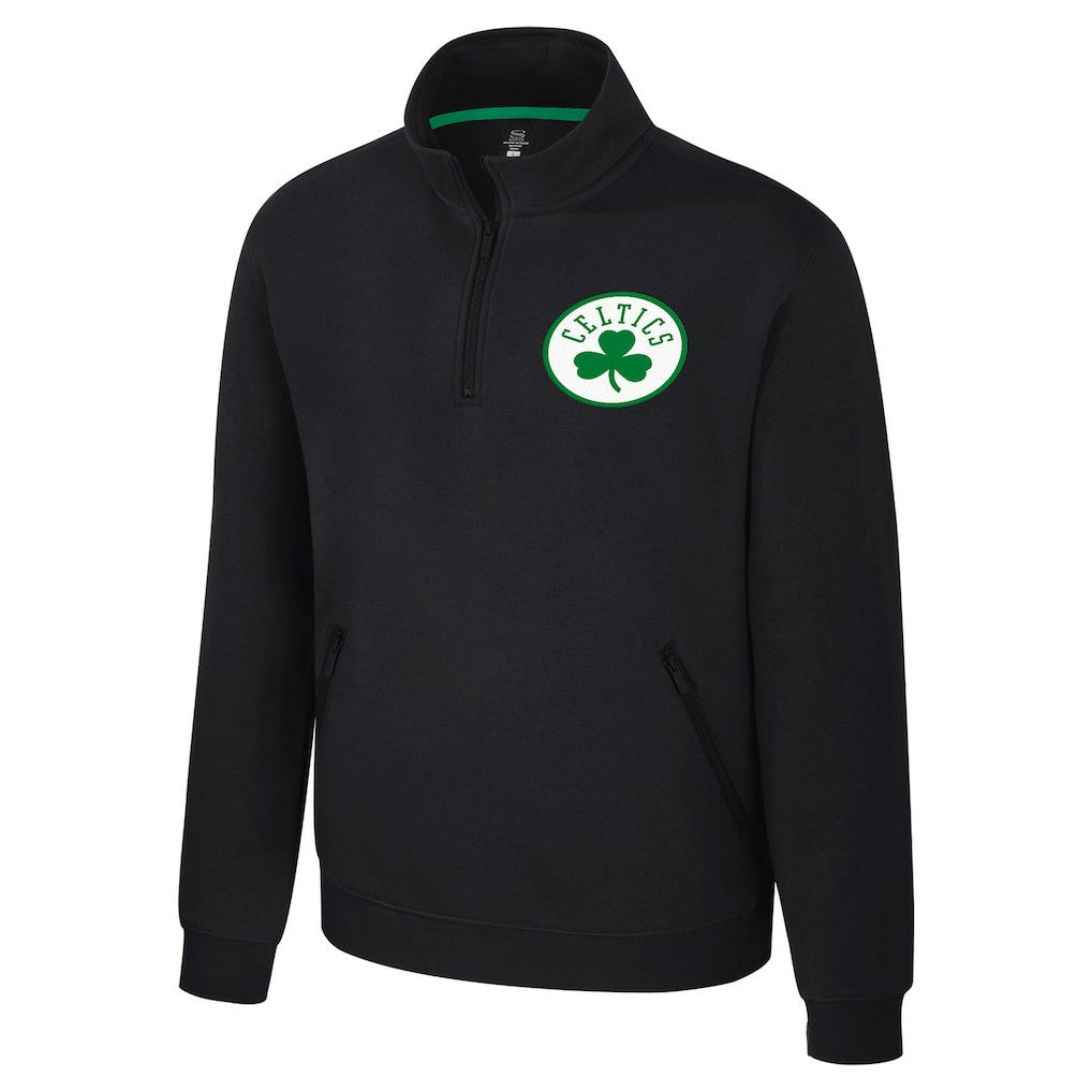 Boston Celtics Stadium Essentials Unisex Varsity Trainer Quarter-Zip Pullover