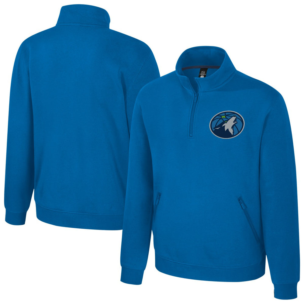 Minnesota Timberwolves Stadium Essentials Unisex Varsity Trainer Quarter-Zip Pullover