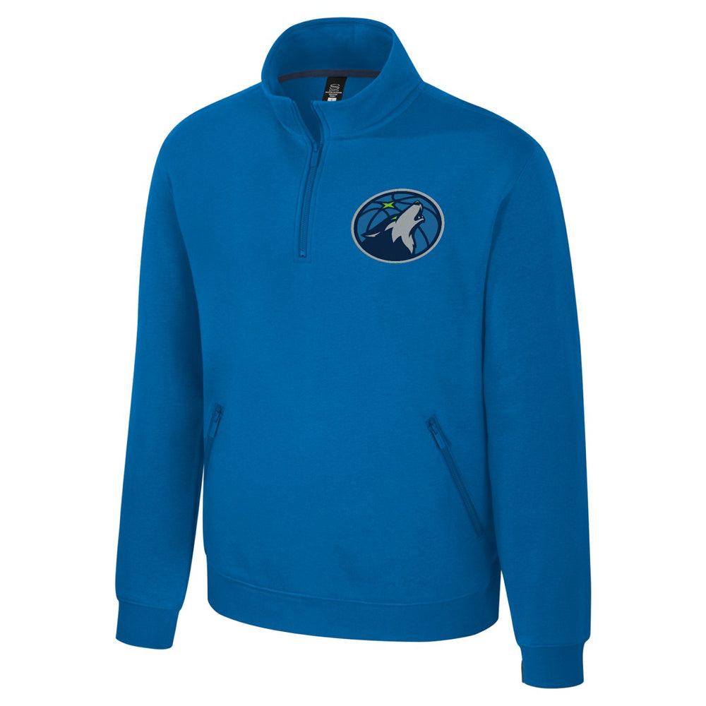 Minnesota Timberwolves Stadium Essentials Unisex Varsity Trainer Quarter-Zip Pullover