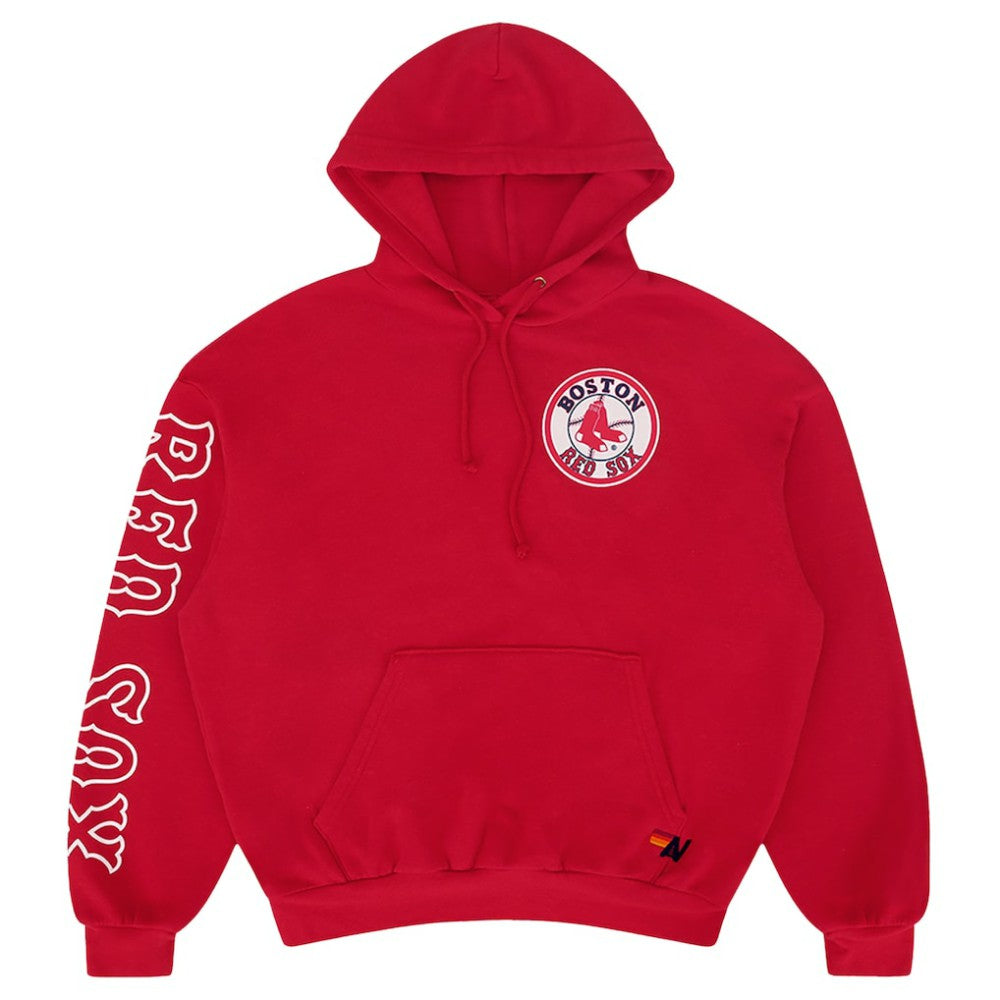 Red Boston Red Sox Aviator Nation x MLB Unisex Tri-Blend Pullover Hoodie