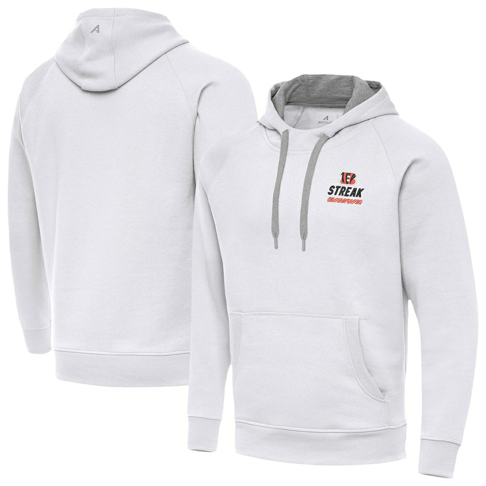 Antigua Streak Victory Pullover Hoodie - Cincinnati Bengals Hoodies