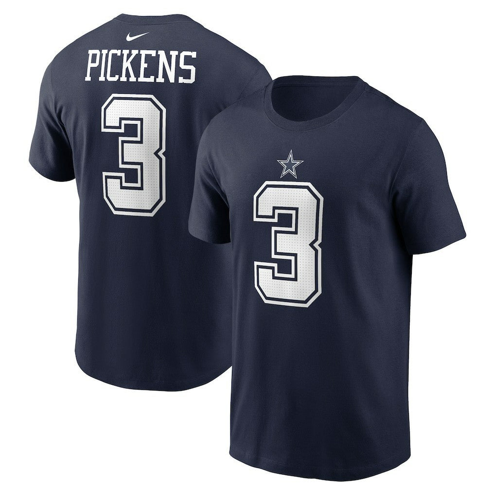 George Pickens  Name & Number T-Shirt - Dallas Cowboys T-shirts