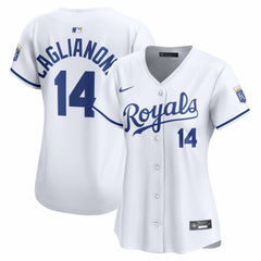 White Jac Caglianone Kansas City Royals Nike Women's Home Limited Player Jersey