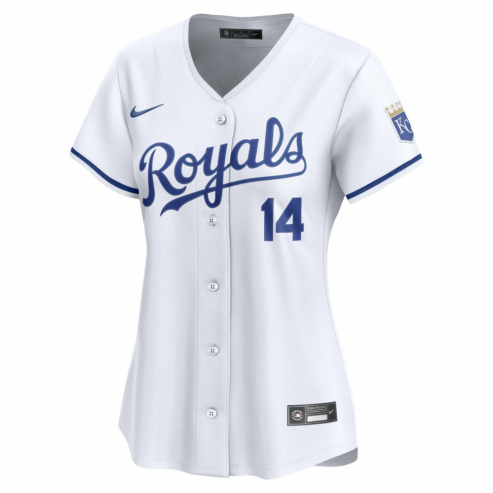 White Jac Caglianone Kansas City Royals Nike Women's Home Limited Player Jersey