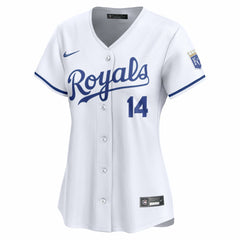 White Jac Caglianone Kansas City Royals Nike Women's Home Limited Player Jersey