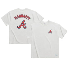 Heather Gray Atlanta Braves Madhappy x MLB Unisex Heavyweight T-Shirt