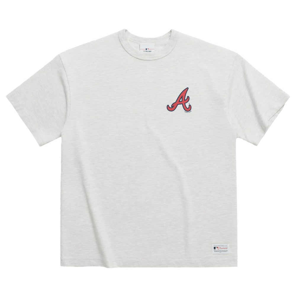 Heather Gray Atlanta Braves Madhappy x MLB Unisex Heavyweight T-Shirt