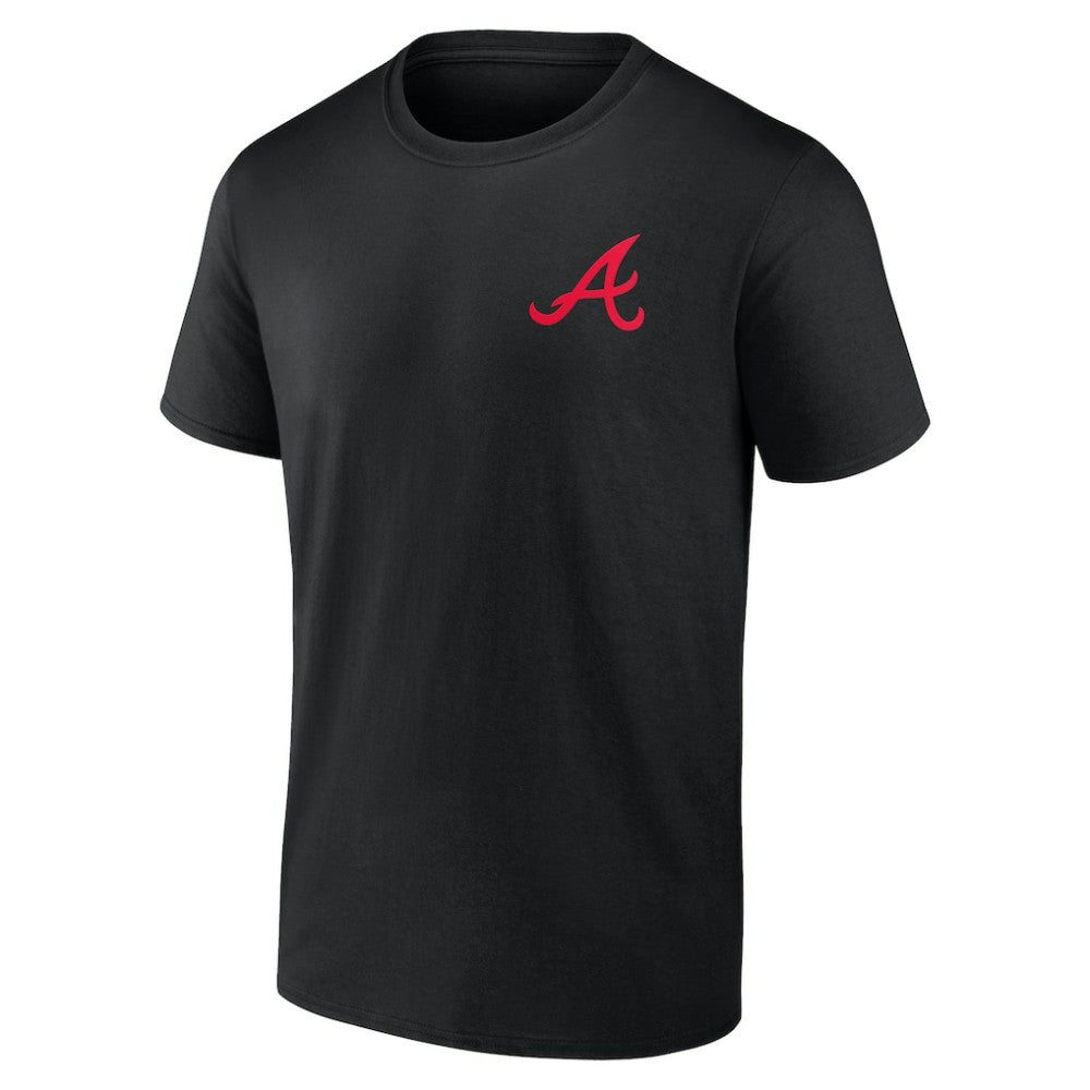 Black Atlanta Braves Stranger Things Graphic T-Shirt