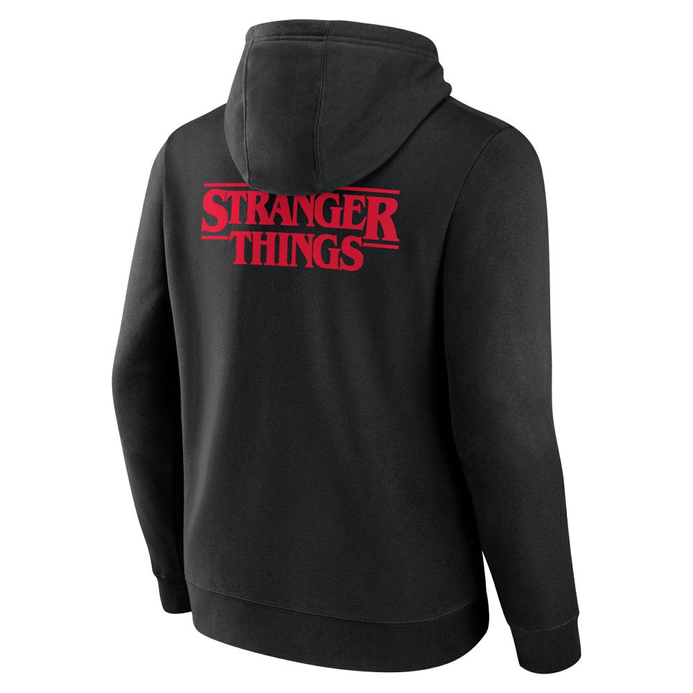 Black New York Mets Stranger Things Logo Lockup Pullover Hoodie