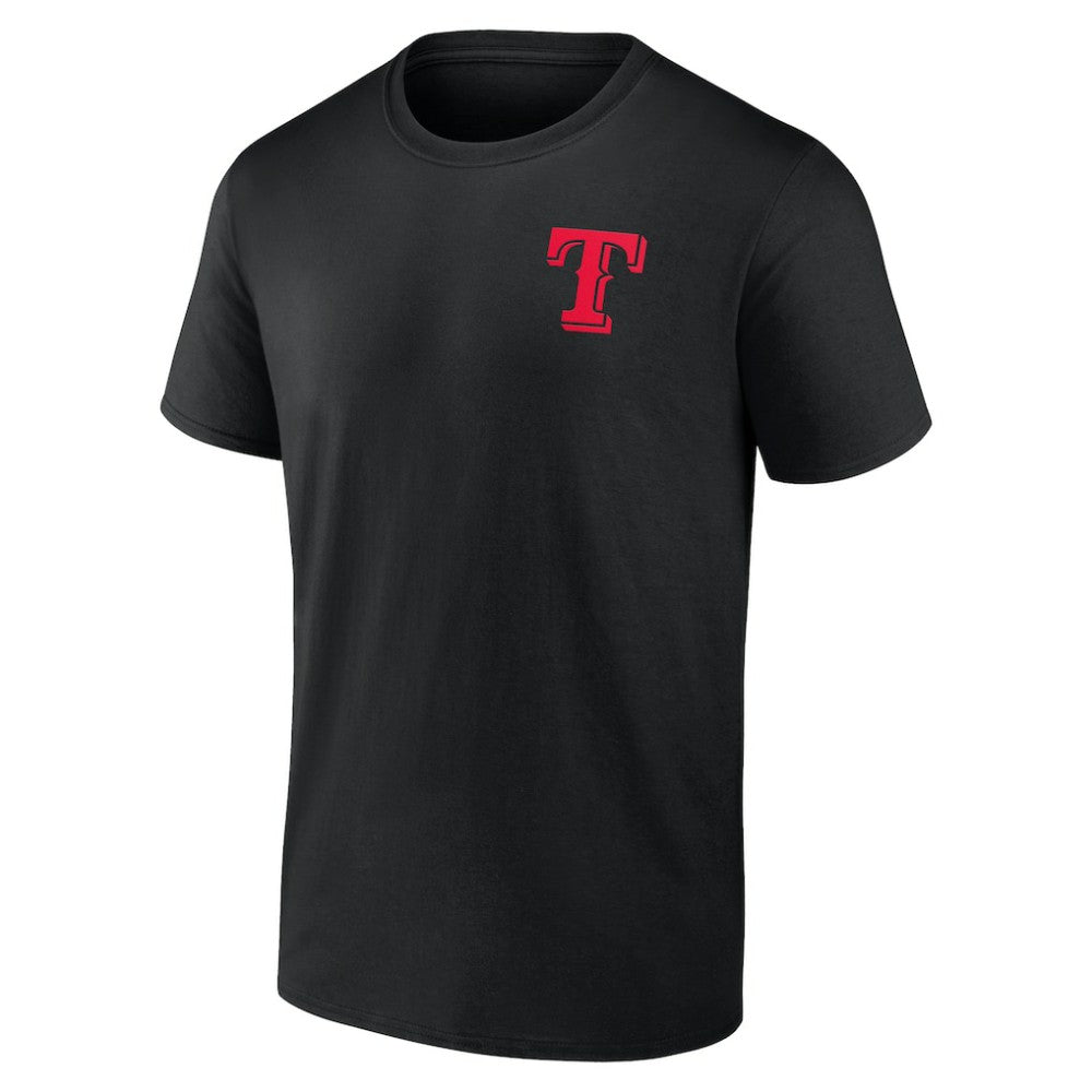Black Texas Rangers Stranger Things Graphic T-Shirt