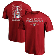 NHL Florida Panthers Fanatics 2025 Stanley Cup Champions Big & Tall Roster T-Shirt