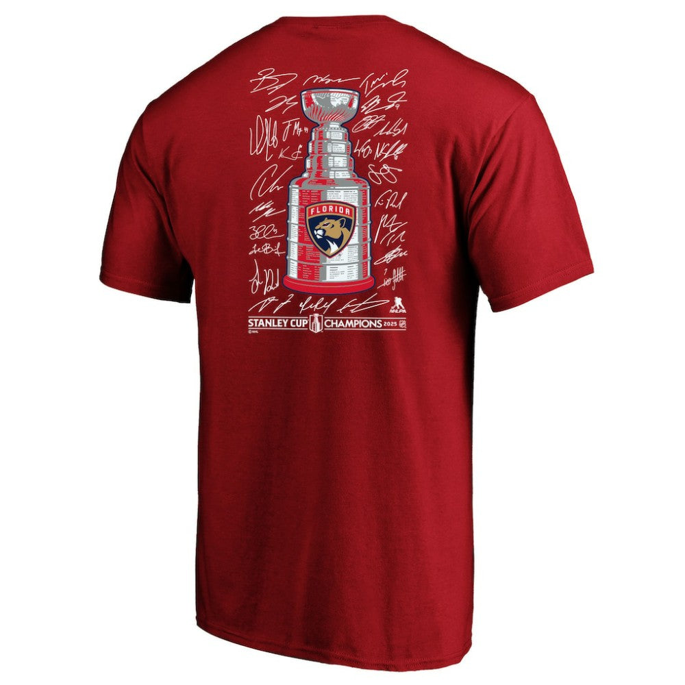 NHL Florida Panthers Fanatics 2025 Stanley Cup Champions Big & Tall Roster T-Shirt