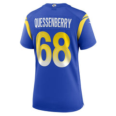 David Quessenberry  Women's Team Game Jersey - Los Angeles Rams Jerseys
