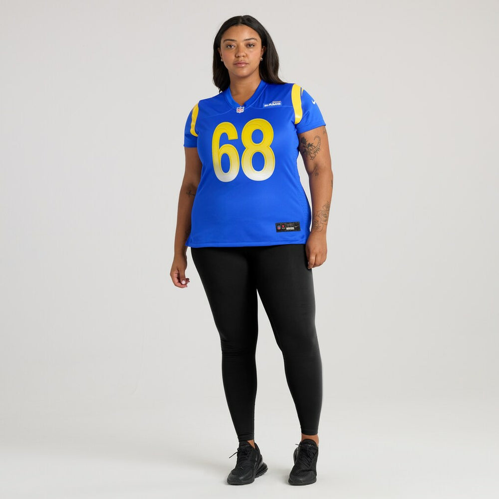 David Quessenberry  Women's Team Game Jersey - Los Angeles Rams Jerseys