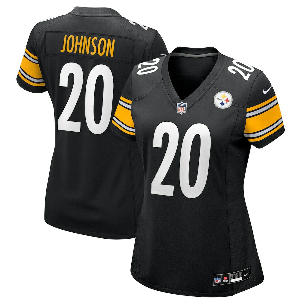 Kaleb Johnson  Women's Team Game Jersey - Pittsburgh Steelers Jerseys