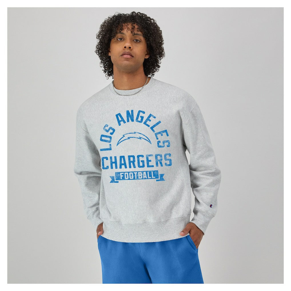 Reverse Weave Fleece Pullover Sweatshirt - Los Angeles Chargers Pullover