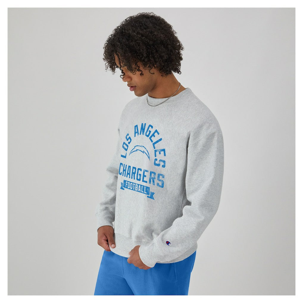 Reverse Weave Fleece Pullover Sweatshirt - Los Angeles Chargers Pullover