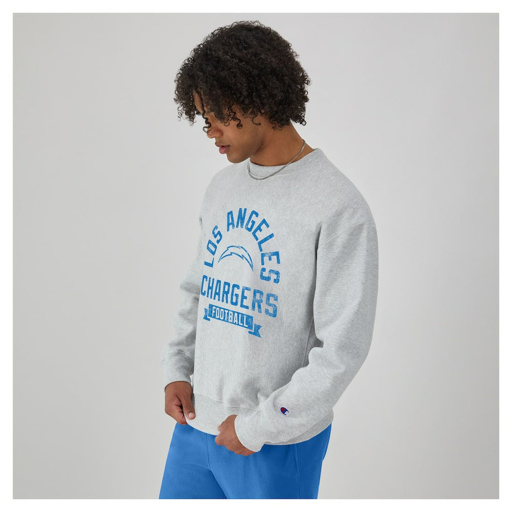 Reverse Weave Fleece Pullover Sweatshirt - Los Angeles Chargers Pullover