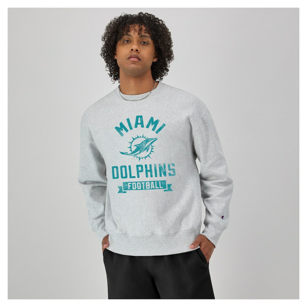 Reverse Weave Fleece Pullover Sweatshirt - Miami Dolphins Pullover