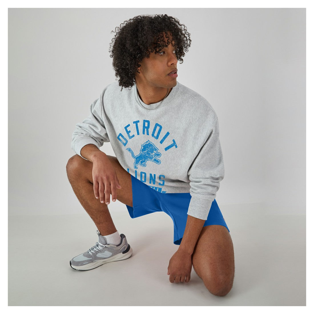 Reverse Weave Fleece Pullover Sweatshirt - Detroit Lions Pullover