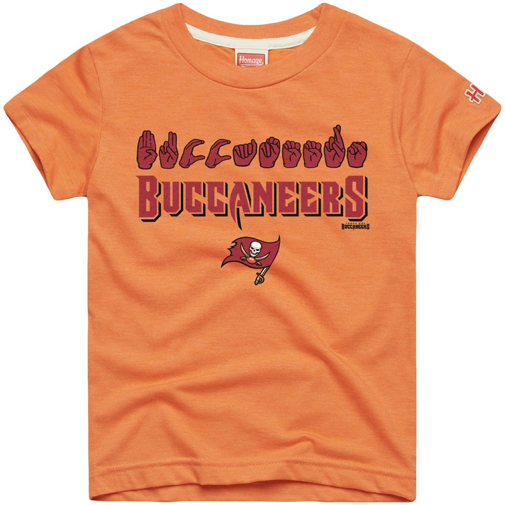 Homage Youth Love Sign x ASL 2.0 Tri-Blend T-Shirt - Tampa Bay Buccaneers T-shirts