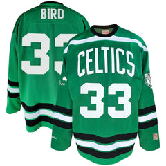Mitchell & Ness Larry Bird Boston Celtics Big & Tall NBA Hockey Jersey