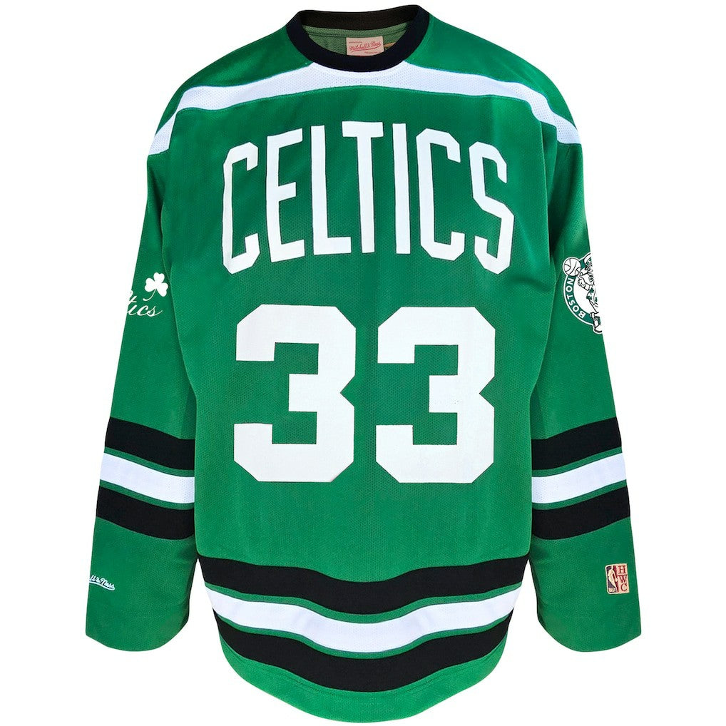 Mitchell & Ness Larry Bird Boston Celtics Big & Tall NBA Hockey Jersey