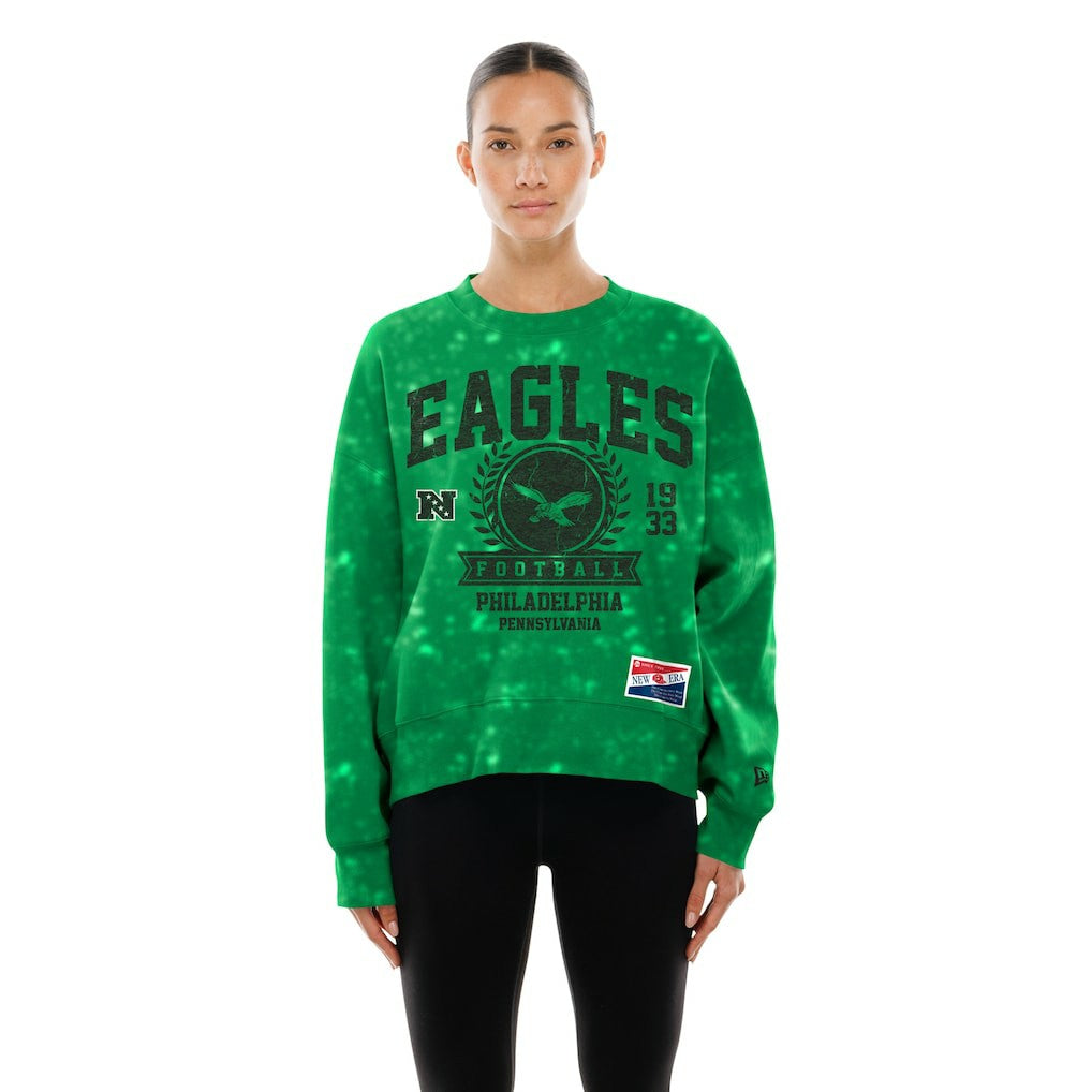 Women's Throwback Oversized Boxy Sweatshirt - Philadelphia Eagles Sweatshirts