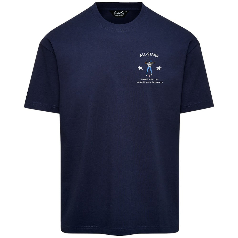Navy Atlanta Braves Eastside Golf 2025 MLB All-Star Game Stadium T-Shirt