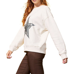 Terez Women's Gems Fleece Crewneck Sweatshirt - Dallas Cowboys Sweatshirts