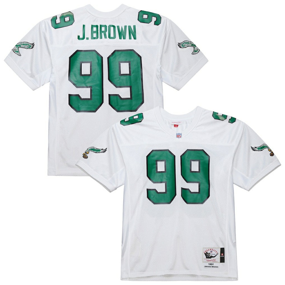 Jerome Brown  1991 Authentic Throwback Retired Player Jersey - Philadelphia Eagles Jerseys