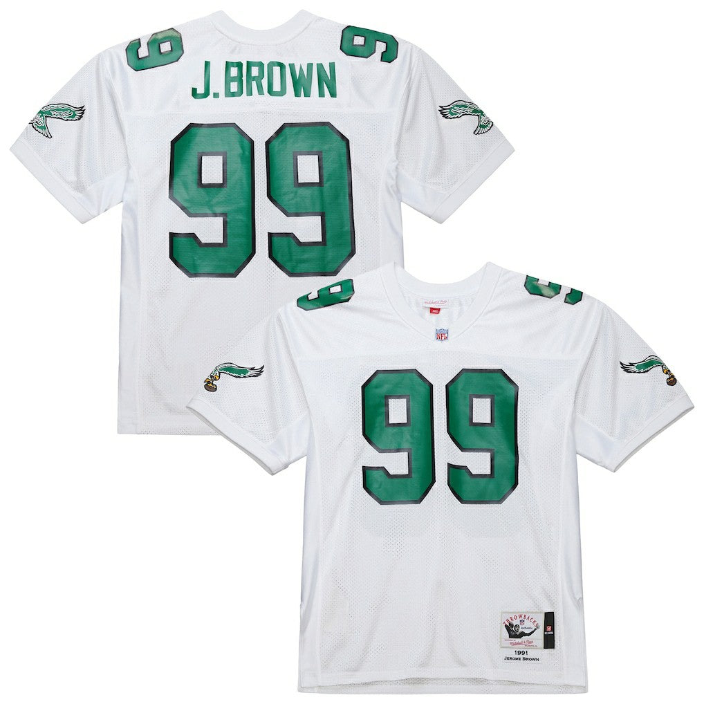 Jerome Brown  1991 Authentic Throwback Retired Player Jersey - Philadelphia Eagles Jerseys