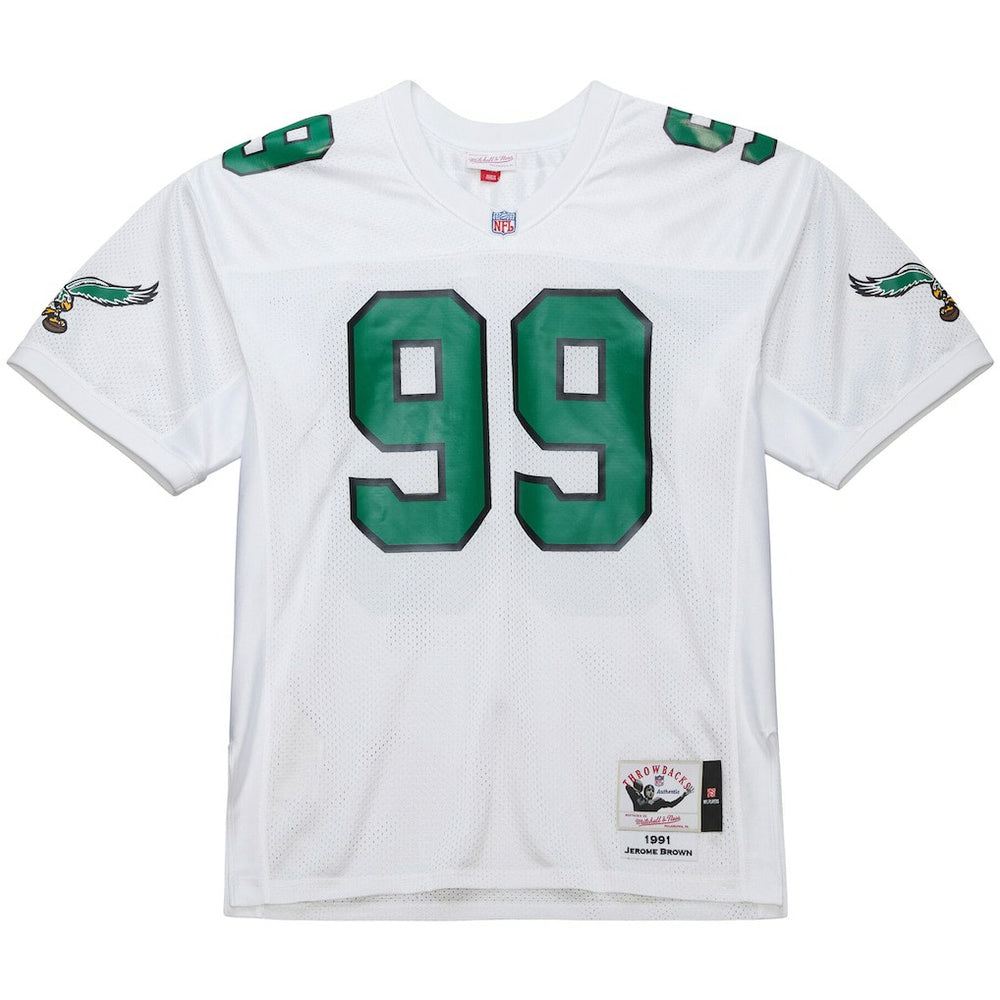 Jerome Brown  1991 Authentic Throwback Retired Player Jersey - Philadelphia Eagles Jerseys