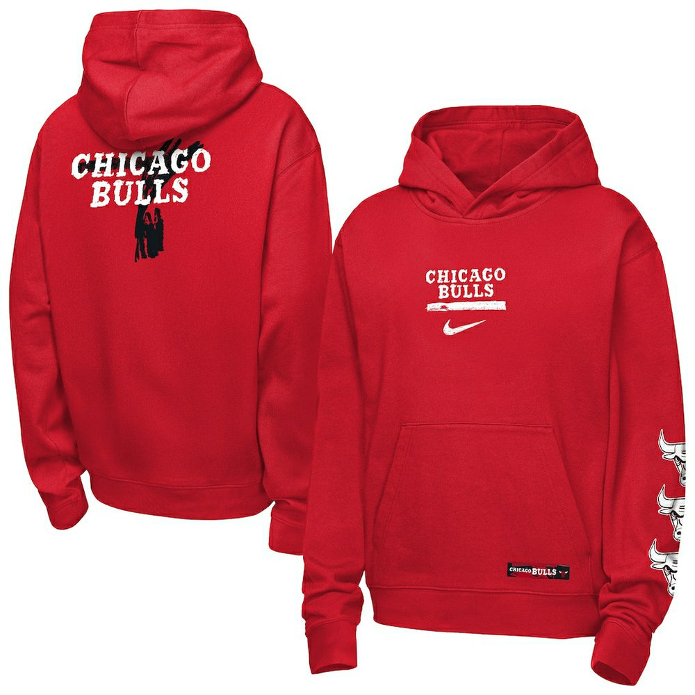 Nike Chicago Bulls Youth Courtside Club Premiere Hoodie