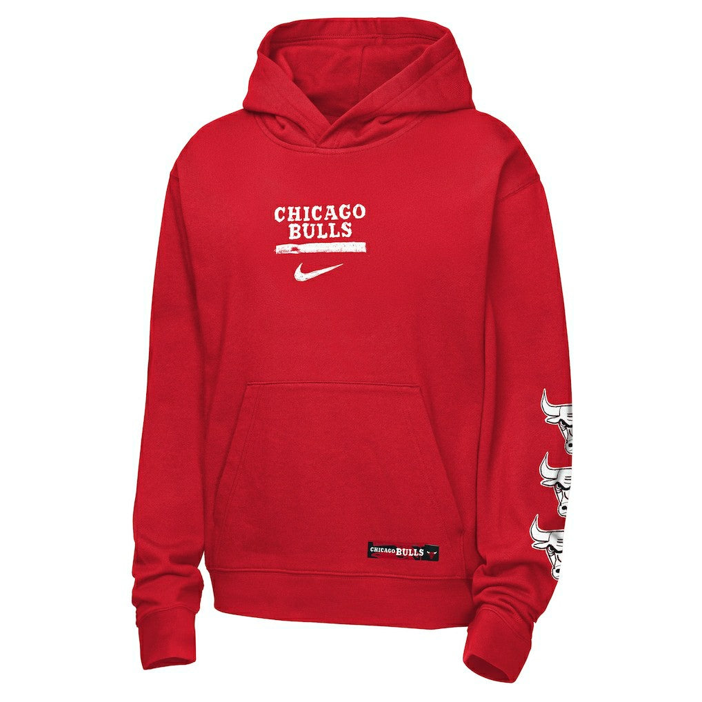 Nike Chicago Bulls Youth Courtside Club Premiere Hoodie
