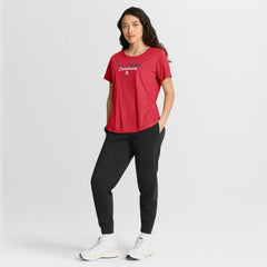 Heather Red St. Louis Cardinals Nike Women's Arched Tri-Blend T-Shirt