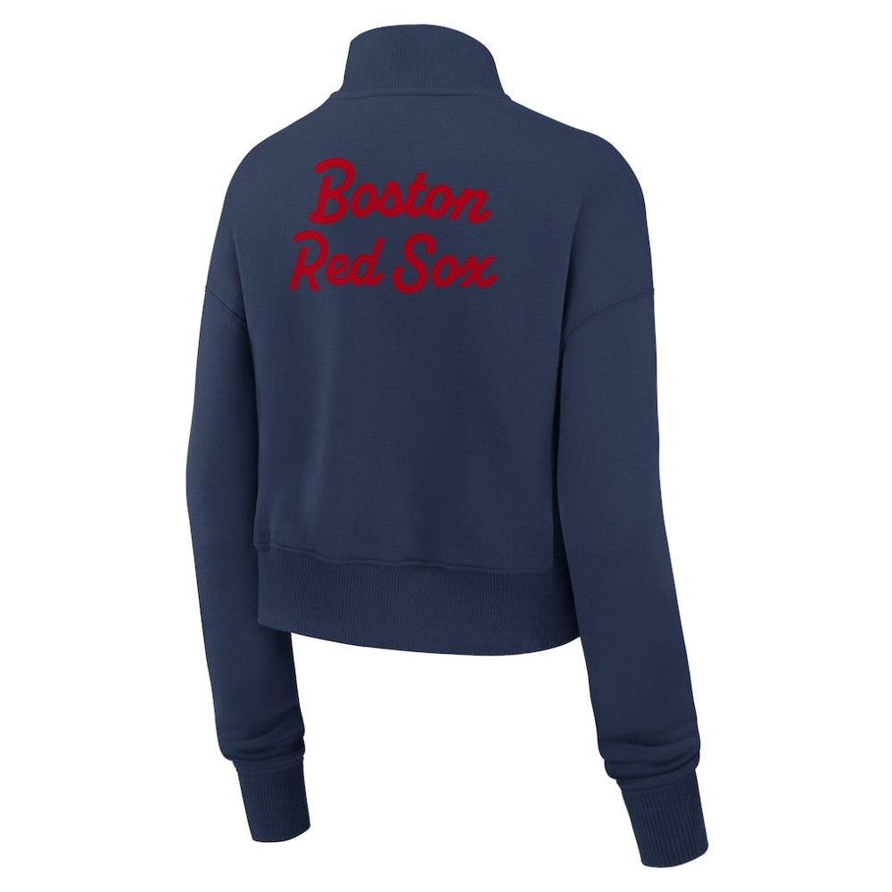 Navy Boston Red Sox Nike Women's Primetime Phoenix Fleece Half-Zip Sweatshirt