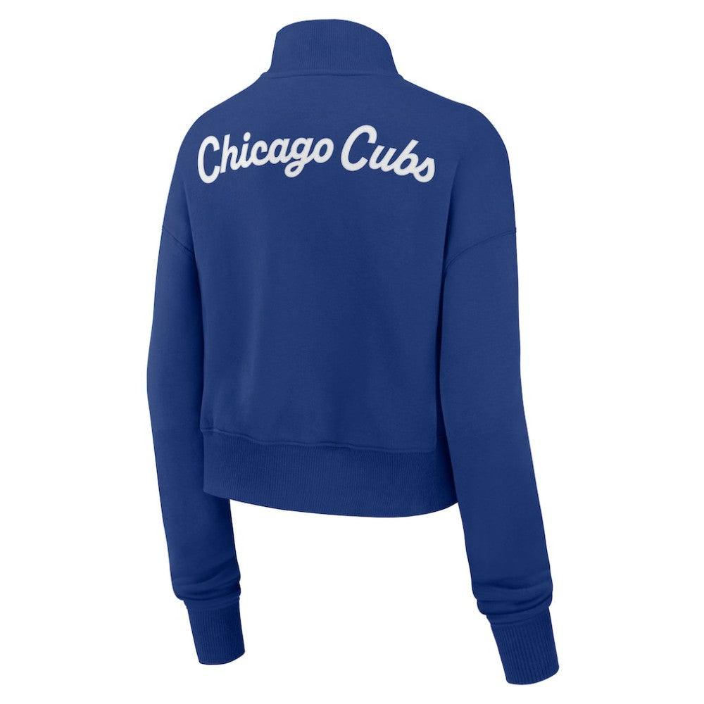 Royal Chicago Cubs Nike Women's Primetime Phoenix Fleece Half-Zip Sweatshirt