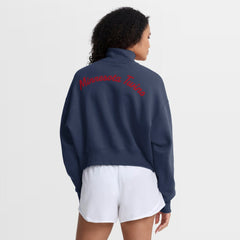 Navy Minnesota Twins Nike Women's Primetime Phoenix Fleece Half-Zip Sweatshirt