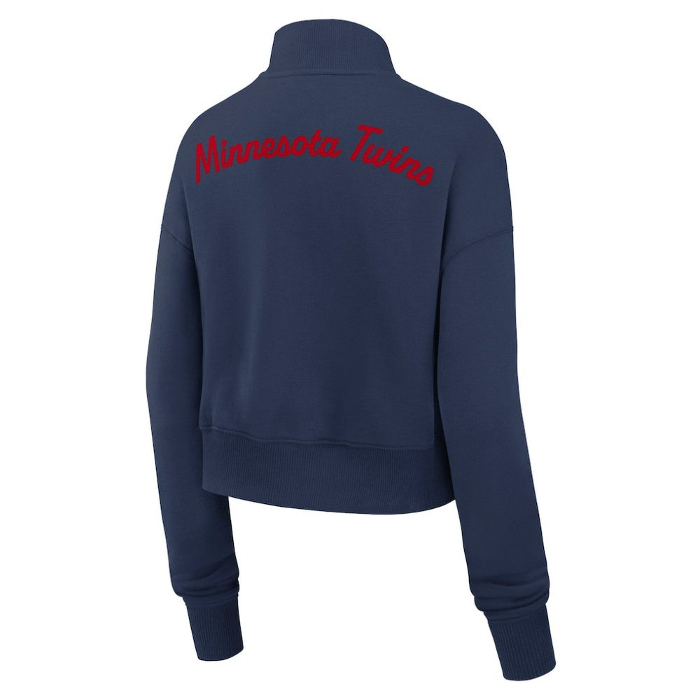Navy Minnesota Twins Nike Women's Primetime Phoenix Fleece Half-Zip Sweatshirt