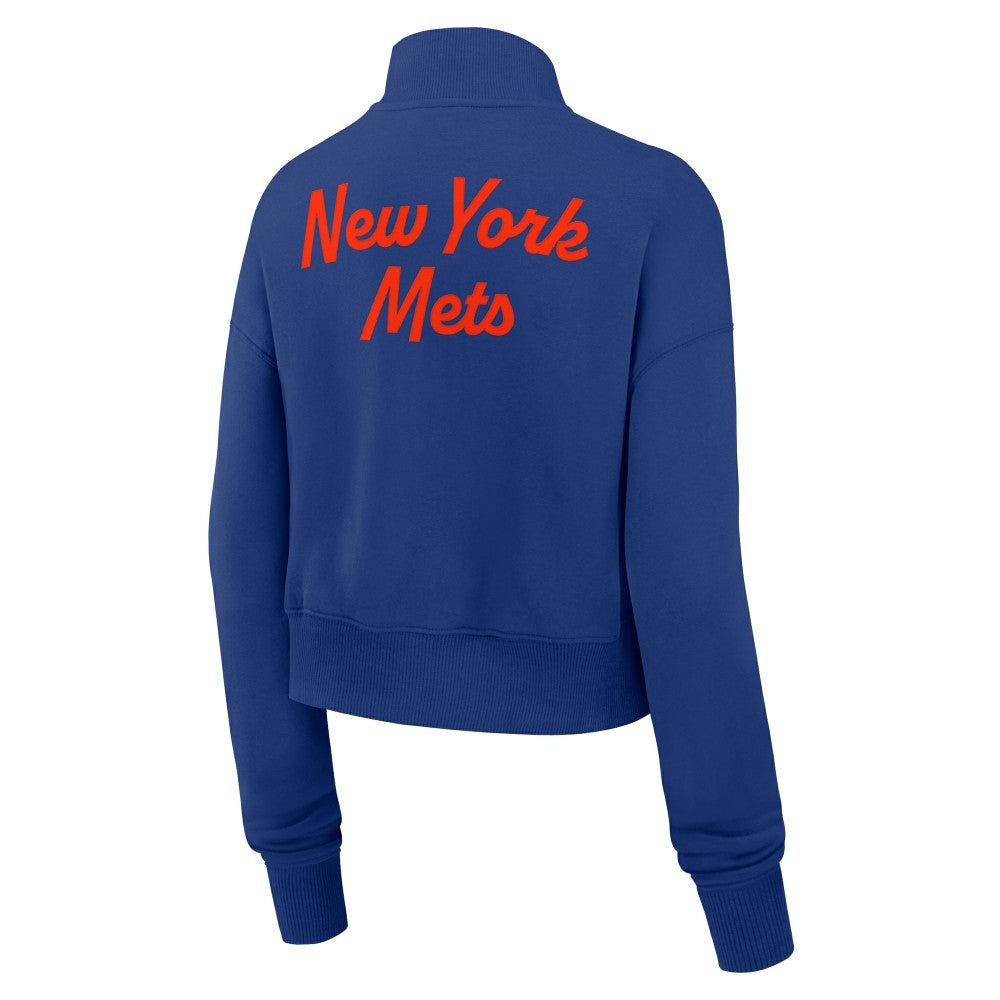 Royal New York Mets Nike Women's Primetime Phoenix Fleece Half-Zip Sweatshirt